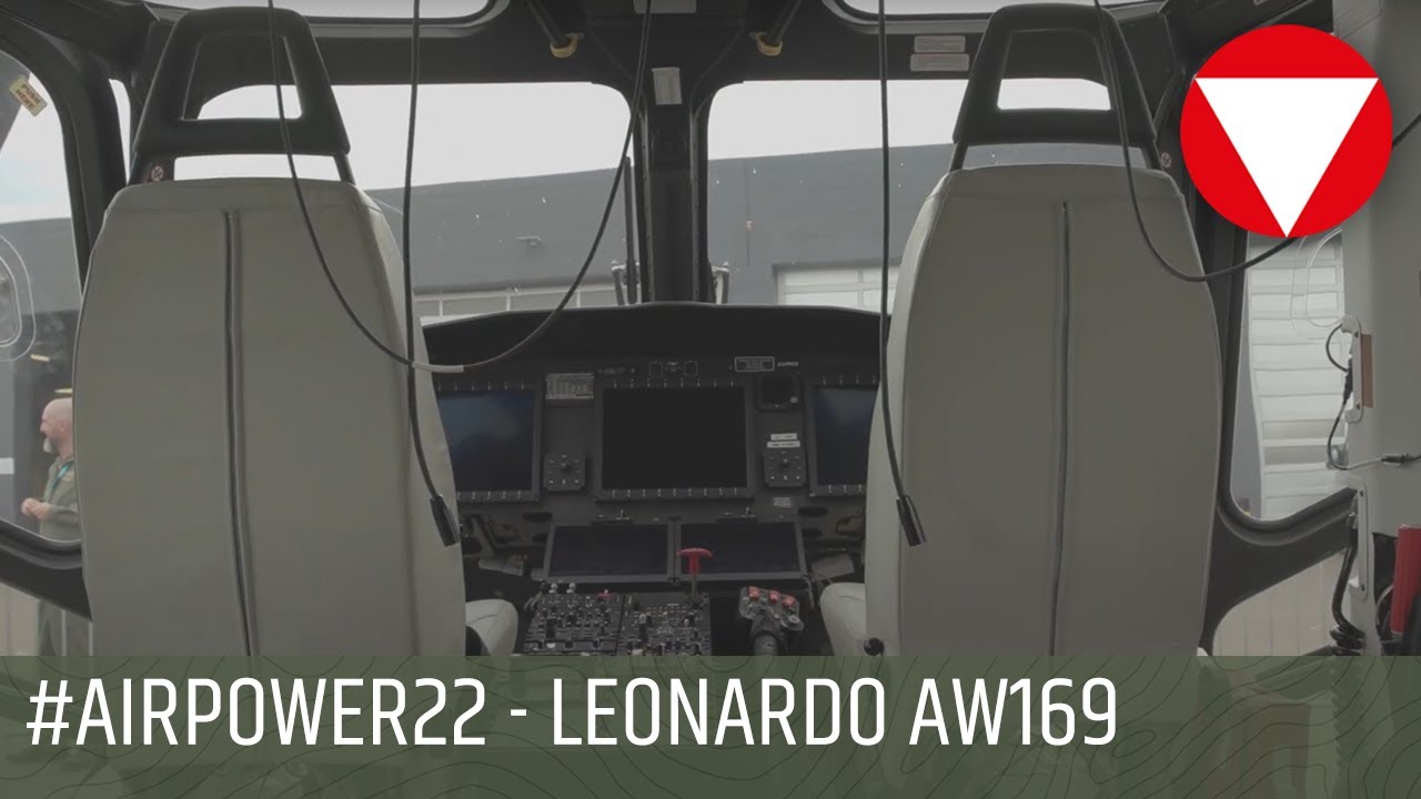 Der neue Leonardo AW169 Hubschrauber ist auf der AIRPOWER 22