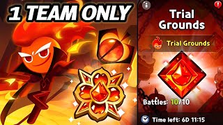 1 TEAM ONLY 💪 FIRE SPIRIT COOKIES TRIAL GROUNDS (STAGE 1-10) NEW GUIDE