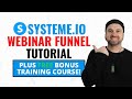 Systeme io Webinar Tutorial ✅ Building an Evergreen Webinar + FREE Course 🔥