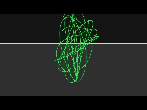 Steve Mould's video "Laser + mirror + sound" rolling shutter effect animation
