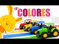 ¡NUEVO!  ¡Los colores del arcoiris! | Aprende los colores con Tractores | Titounis