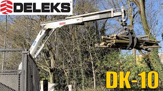 Pinza forestale per legna serie leggera DELEKS DK10 rotore 360°