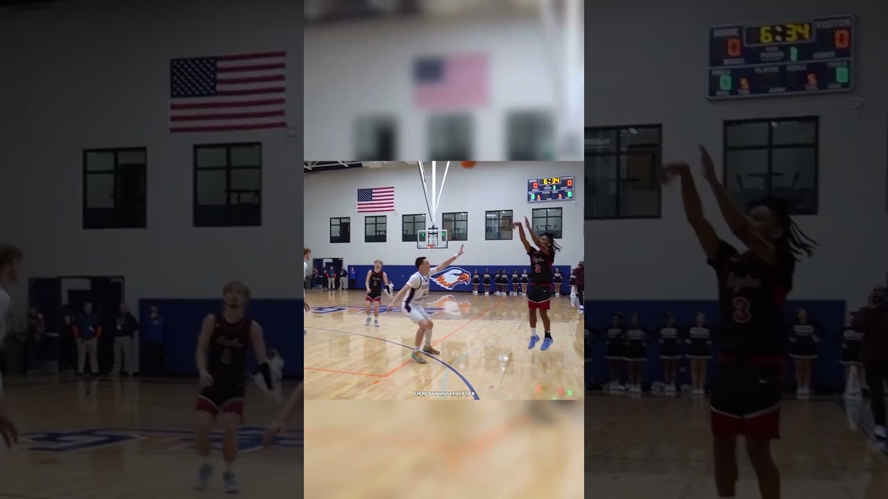 Noah Hughes knocks down a 3 🏀 