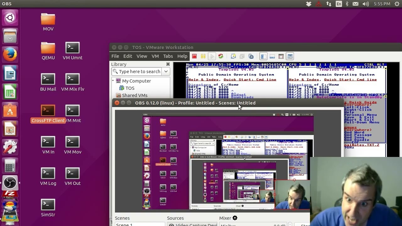 565 - ОЧЕНЬ ЗЛОЙ НА ЦРУ 😡 (TempleOS | Прямая трансляция) [2016]