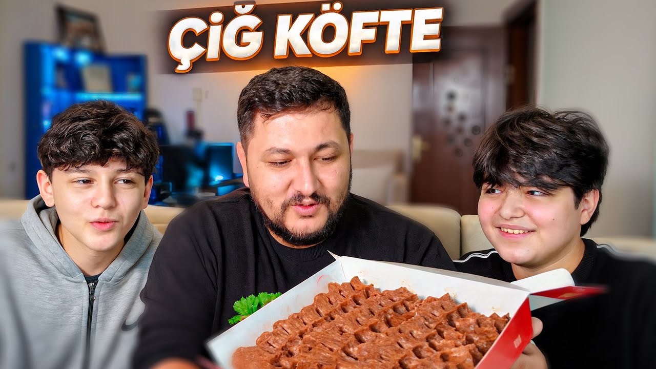 ÇİĞ KÖFTE YEMƏK YARIŞMASI! OĞULLARIMLA KAPIŞMA