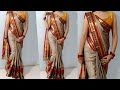 How to wear perfect saree/Saree me slim n tall kaise dikhe/perfect saree pleats banaye/saree wearing