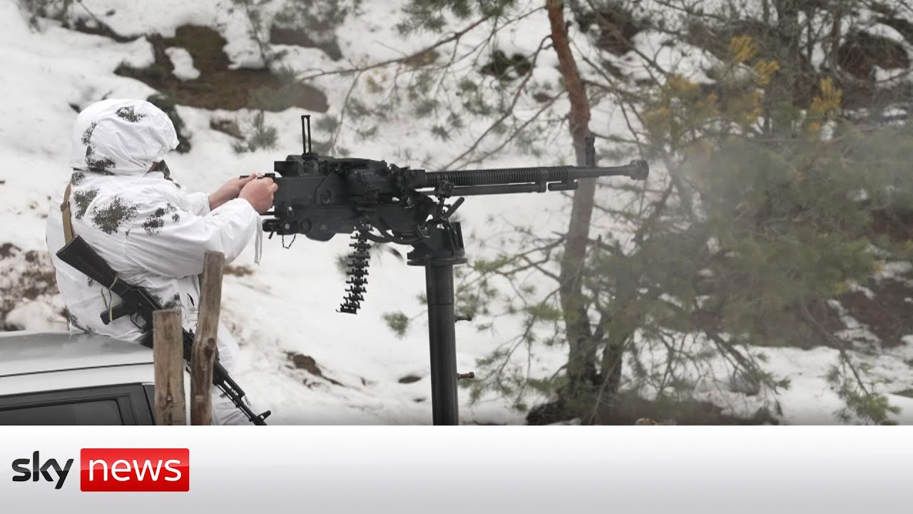 Film backdrop image for Ukraine War: Soldiers prepare for another Russian invasion from Belarus (2023)
