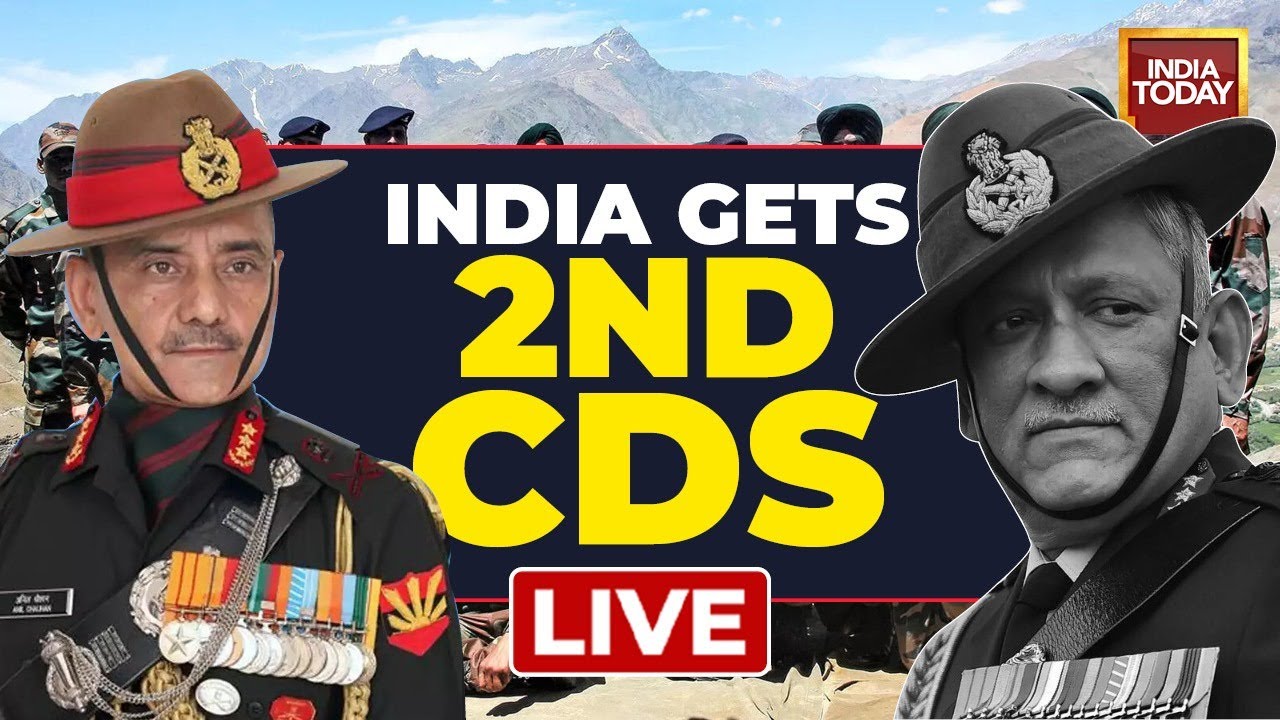 LIVE News: Lt Gen Anil Chauhan Appointed New CDS Of India | Who Is Anil Chauhan? | New CDS News