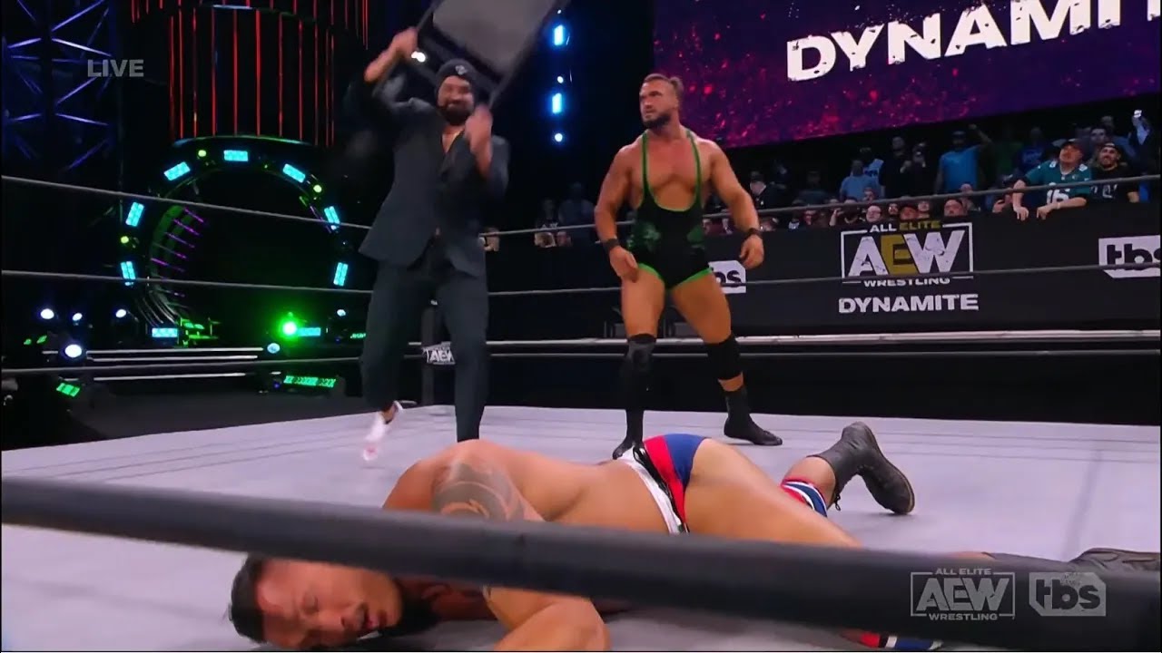 Wardlow Stops Spears and MJF Slaps Wardlow: AEW Dynamite Scene 