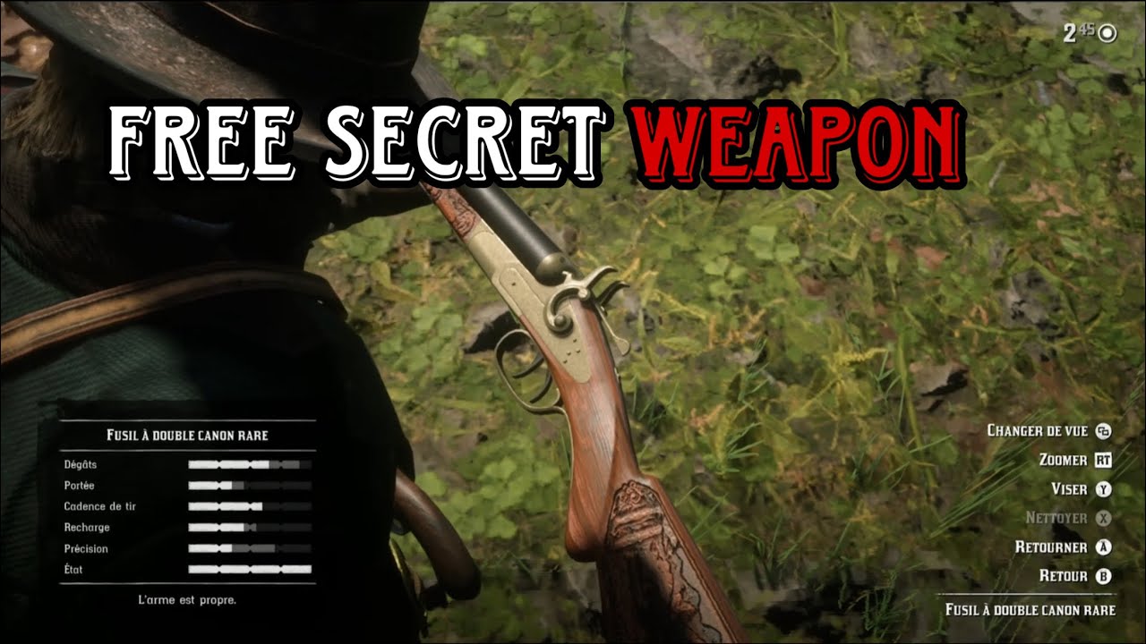 How to get a free secret weapon + Otis Miller map 1 Red dead
