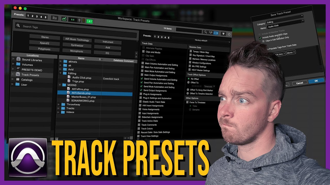 Getting started with TRACK PRESETS in Pro Tools!