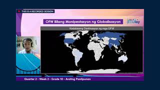 ETULAY AP 10 Q2 WEEK2: Anyo, Dimensiyon at Epekto ng Globalisasyon ETULAY AP 10 Q2 WEEK2: Anyo, Dimensiyon at Epekto ng Globalisasyon