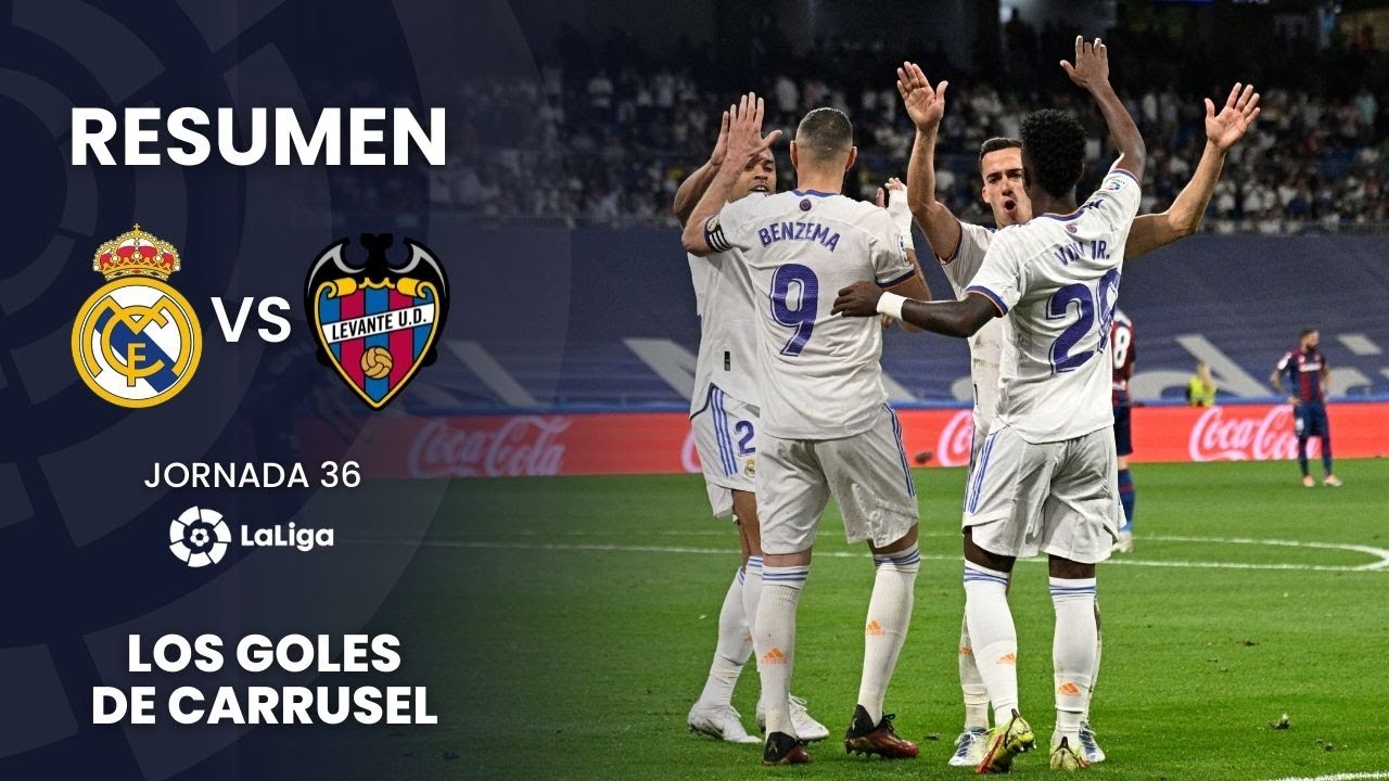 El Real Madrid sepulta al Levante a Segunda - Resumen del Real Madrid 6 ...