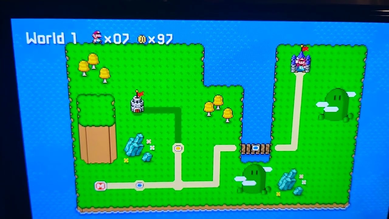 World #1 super Mario Bros World #2 Course
