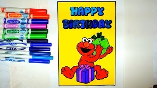 Elmo Coloring speed coloring