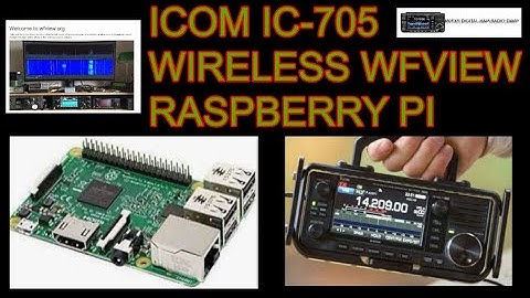 ICOM IC-705 Wireless with WFview Raspberry Pi and a screen