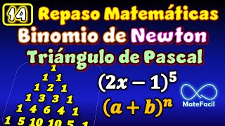 14. Le binôme de Newton et le triangle de Pascal - Revue d'algèbre
