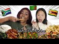 MY CHINESE FRIEND TRIES SOUTHERN AFRICAN FOOD 🥘 *hilarious 💀🙆🏽‍♀️* || Just Siphosami