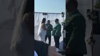 #EAGLES FANS JUST GOT MARRIED AT A TAILGATE OUTSIDE THE STADIUM.🤯ONLY IN PHILLY… #nfl #shorts