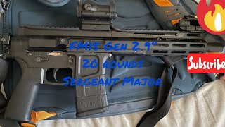 FM-15 Gen 2 9 inch barrel shooting 20 rounds of Sergeant Major zinc plated .223