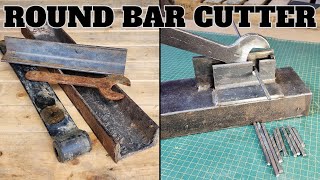 Making A Simple Round Bar Cutter From Scrap - DIY