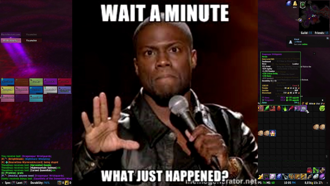 Best Legendary Responses / Reactions (WoW Legion)