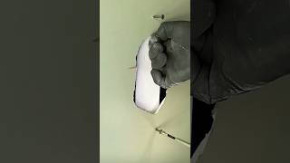 How to make a drywall repair holes trick#satisfying
