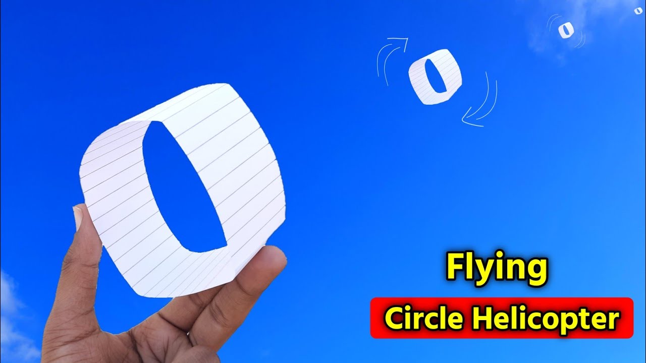 Circle helicopter flying toy , paper circle toy , best circle