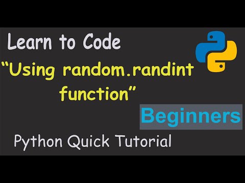 Python | Using random. randint function | Python Quick Tutorial