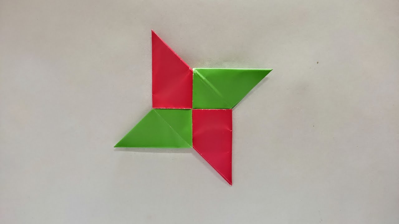 How To Make a paper Ninja Shuriken Easy - Origami Shuriken