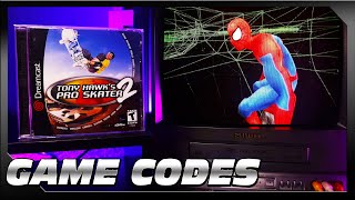 Unlocking cheat codes in Tony Hawk's Pro Skater 2 for Sega Dreamcast | Spiderman unlocked gameplay