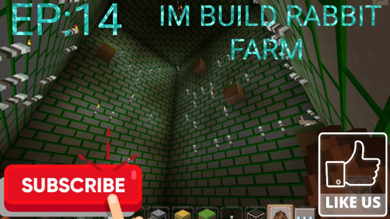 MINE CRAFT IM BUILD RABBIT FARM EP:14