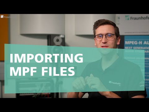 MPEG-H Authoring Suite - Authoring Tool: Import