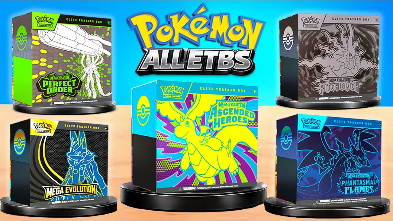 Opening Every Mega Evolution Elite Trainer Box - YouTube