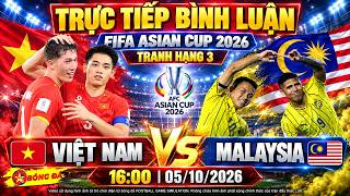 🔴TRỰC TIẾP BÌNH LUẬN VIỆT NAM vs MALAYSIA,16:00, 05/10, FIFA ASIAN CUP 2026 | Video Game Simulation screenshot 2