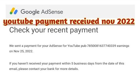 Google Adsense: Automatic Payment Pending - YouTube Payment Mail Not Received - Payment Not Released
