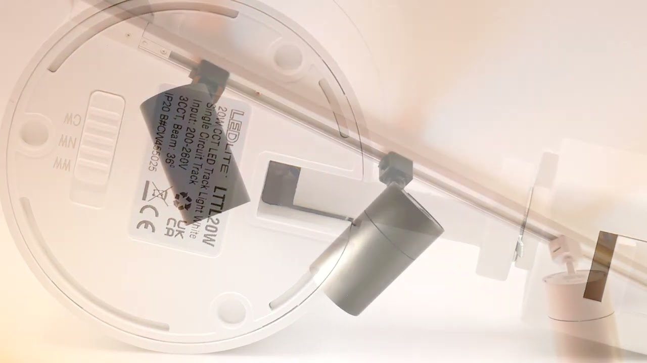 20w LED Track Light CCT Changeable Dimmable - White - LTTL20W