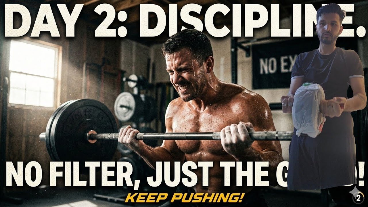 'Day 2 is discipline. No filters, just the grind.