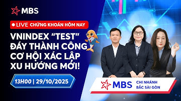Chứng khoán hôm nay | Chiều 29/10 | VNINDEX “TEST” ĐÁY THÀNH CÔNG - CƠ HỘI XÁC LẬP XU HƯỚNG MỚI!