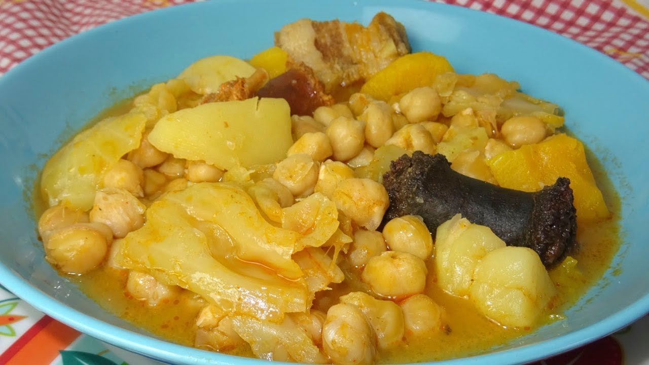 POTAJE DE GARBANZOS CON COL | RECETA FÁCIL