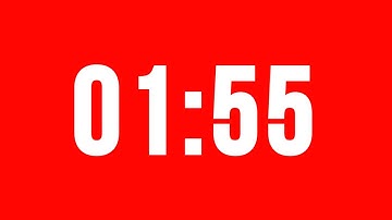 1 Minute 55 Second Timer With Alarm Without Music