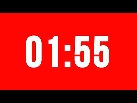 1 Minute 55 Second Timer With Alarm Without Music