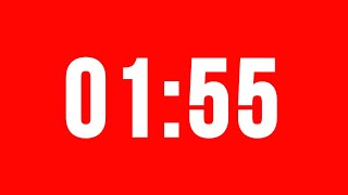 1 Minute 55 Second Timer With Alarm Without Music