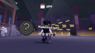 Getting SECRET ACTION badge Humiliation in 99 Nights in the Forest