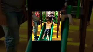 Baby Nina Sliding And Smiling Having Fun