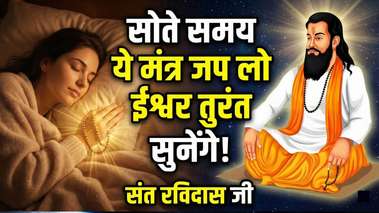 सोते समय ये मंत्र जप लो 🗣️ ईश्वर तुरंत सुनेंगे! | संत गुरु रविदास जी का दिव्य रहस्य