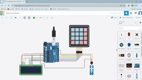 Password door lock Arduino project with Tinkercad.      @LifeisaFutureRS # video!