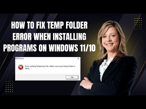 How to Fix Temp Folder Error When Installing Programs on Windows 11/10