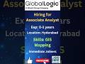 🗺️మ్యాపింగ్ Skills వచ్చా! ఐతే ఈ ఉద్యోగం మీకోసమే| Global Logic hiring 2026|#ytshorts #hyderabadjobs