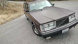Sold, 1984 Volvo 240 wagon five-speed manual. coffin nose, classic $3300